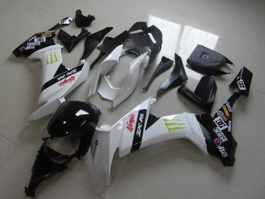 Best 2008-2010 Kawasaki ZX10R Motorcycle Fairings - White Glossy Black Red Green Monster UK