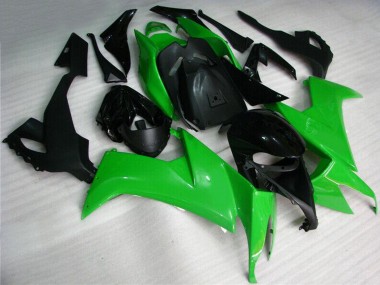 Best 2008-2010 Kawasaki ZX10R Motorcycle Fairing Kits - Green Black UK