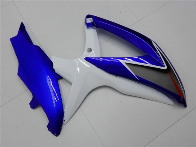 2008-2010 Suzuki GSXR 600/750 Motorcycle Fairings - White Blue Black Red Line UK
