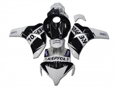 Best 2008-2011 Honda CBR1000RR Motorcycle Fairings - White Glossy Black Repsol UK