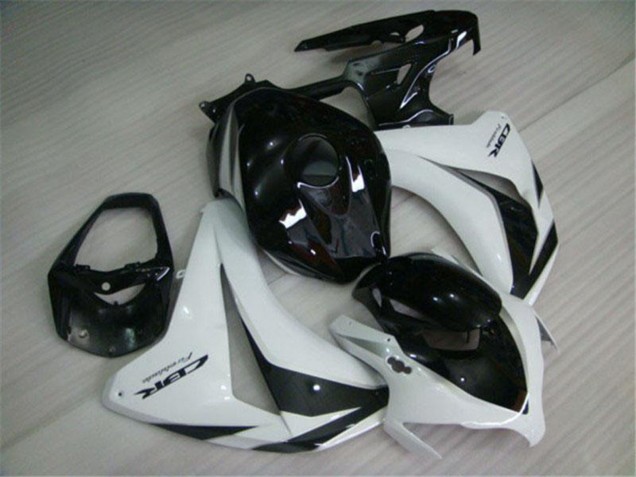 2008-2011 Honda CBR1000RR Motorcycle Fairings Kits - White Glossy Black UK