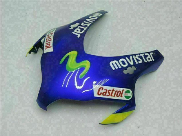 2008-2011 Honda CBR1000RR Motorcycle Fairings - Blue Yellow Green MoviStar Castrol UK