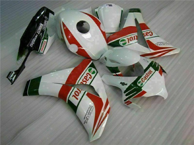 2008-2011 Honda CBR1000RR Motorcycle Fairings - White Red Green Castrol UK
