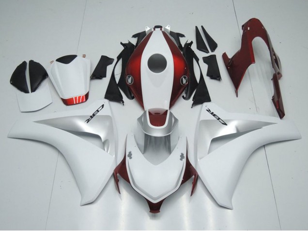 2008-2011 Honda CBR1000RR Motorcycle Fairings - White Silver Candy Red UK