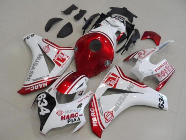 Best 2008-2011 Honda CBR1000RR Motorcycle Fairings - White Red Black HARC Pro PIAA 634 UK