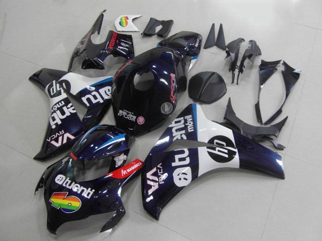 2008-2011 Honda CBR1000RR Motorcycle Fairings - Dark Blue White Red Tuenli HP UK
