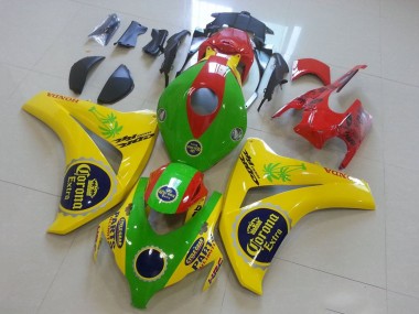 Best 2008-2011 Honda CBR1000RR Motorcycle Fairings - Yellow Green Red Black Corona UK