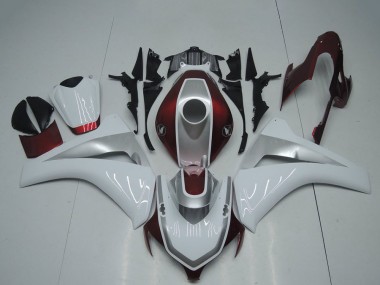Best 2008-2011 Honda CBR1000RR Motorcycle Fairings - White Silver Maroon Red UK