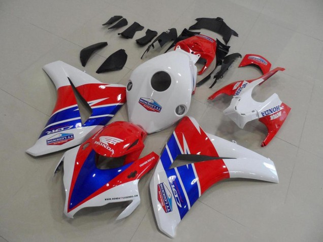 2008-2011 Honda CBR1000RR Motorcycle Fairings - White Red Blue TT Legends Motul UK