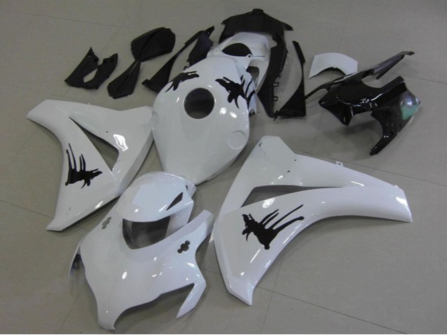 2008-2011 Honda CBR1000RR Motorcycle Fairings - White Black with Special Decals UK