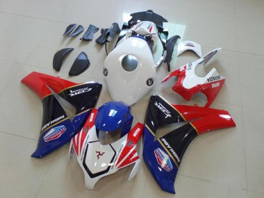 Best 2008-2011 Honda CBR1000RR Motorcycle Fairings - White Red Blue Glossy Black TT Legends UK