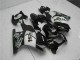 2008-2012 Kawasaki EX250 Motorcycle Fairings - Glossy Black White West UK