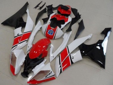 Best 2008-2016 Yamaha YZF R6 Motorcycle Plastics - White Red Glossy Black UK
