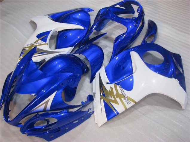 2008-2020 Suzuki GSXR 1300 Hayabusa Motorcycle Fairings - White Blue UK