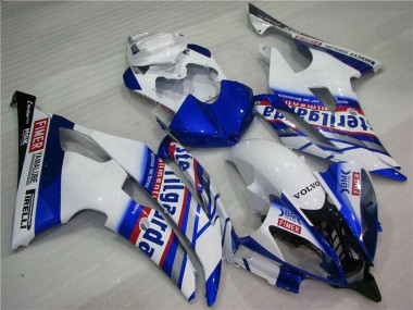 Best 2008-2016 Yamaha YZF R6 Motorcycle Fairings - White Blue Red Sterilgarda Volvo Fimer Yamalube UK