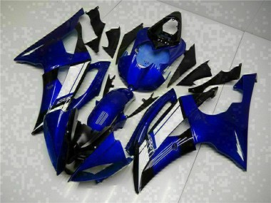 Best 2008-2016 Yamaha YZF R6 Motorcycle Fairings - Blue White UK