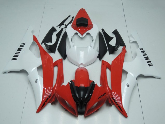 2008-2016 Yamaha YZF R6 Motorcycle Fairings - White Red UK