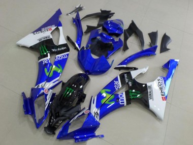 Best 2008-2016 Yamaha YZF R6 Motorcycle Fairings - White Blue Glossy Black Green Monster MoviStar UK