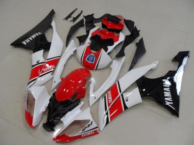 Best 2008-2016 Yamaha YZF R6 Bike Fairings - White Red Glossy Black UK