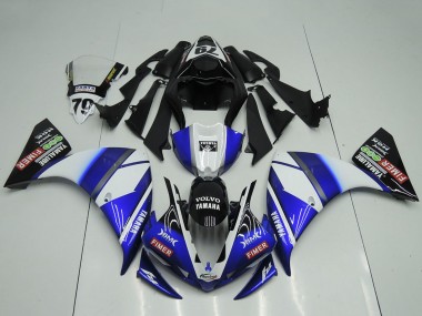 Best 2009-2011 Yamaha YZF R1 Motorcycle Fairings - White Blue Black Sterilgarda UK