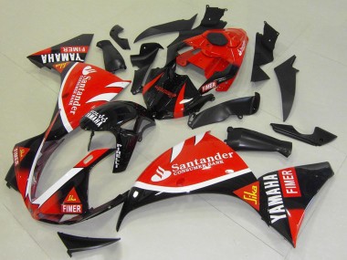 Best 2009-2011 Yamaha YZF R1 Motorcycle Fairings - Red Black White Santander Fimer UK