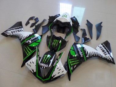 Best 2009-2011 Yamaha YZF R1 Motorcycle Fairings - White Blue Black Green Monster UK