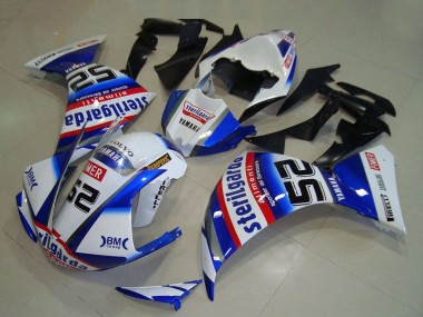 Best 2009-2011 Yamaha YZF R1 Motorcycle Fairings - White Blue Red Black Sterilgarda UK