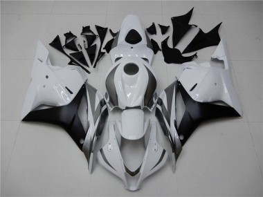 Best 2009-2012 Honda CBR600RR Motorcycle Fairing - White Grey Matte Black UK