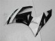 2009-2012 Kawasaki ZX6R Motorcycle Fairings - Glossy Black White UK