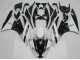 2009-2012 Kawasaki ZX6R Motorcycle Fairings - Glossy Black White UK