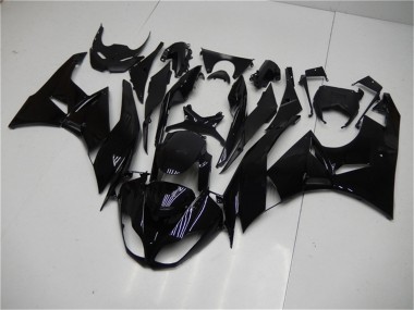 Best 2009-2012 Kawasaki ZX6R Motorcycle Fairings - Glossy Black UK