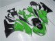 2009-2012 Kawasaki ZX6R Motorcycle Fairing Kits - Green Glossy Black UK