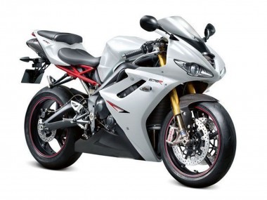 Best 2009-2012 Triumph Daytona 675 Triple Motorcycle Fairings - Pearl White Black UK