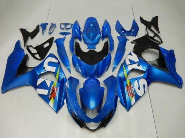 Best 2009-2016 Suzuki GSXR 1000 Motorcycle Fairing Kits - Blue Green White UK