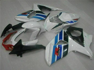 Best 2009-2016 Suzuki GSXR 1000 Full Motorcycle Fairings - White Blue Black UK