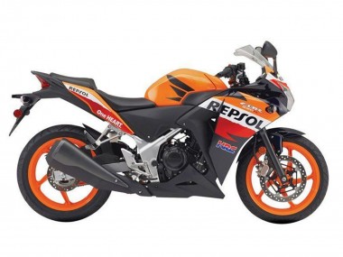 Best 2011-2015 Honda CBR250RR Motorcycle Fairings - Orange White Red Glossy Black Repsol HRC UK