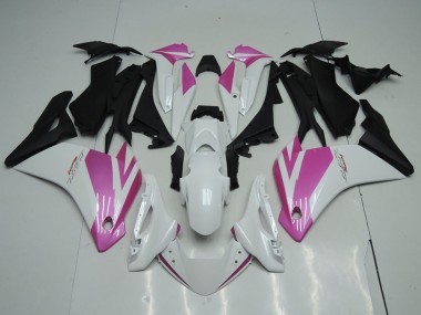 Best 2011-2015 Honda CBR250RR Motorcycle Fairings - White Pink Matte Black UK