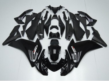 Best 2011-2015 Honda CBR250RR Motorcycle Fairings - Glossy Black Matte Black UK