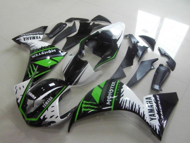 Best 2012-2014 Yamaha YZF R1 Motorcycle Fairings - White Black Green Monster UK
