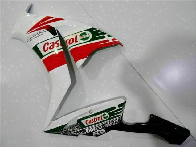 2012-2016 Honda CBR1000RR Motorcycle Fairing - White Red Green Castrol UK