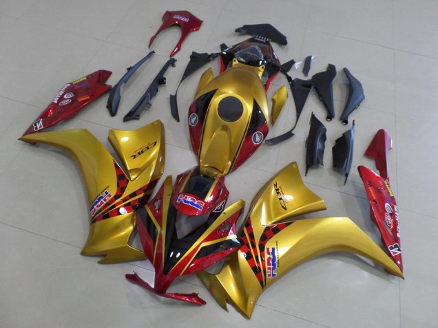 2012-2016 Honda CBR1000RR Motorcycle Fairings - Gold Red HRC UK