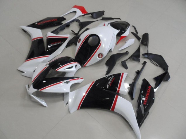 2012-2016 Honda CBR1000RR Motorcycle Fairing - White Red Glossy Black Stripe UK