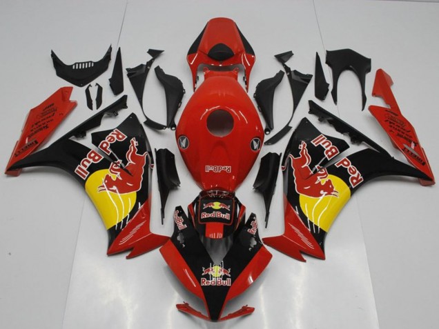 2012-2016 Honda CBR1000RR Motorcycle Fairings - Red Black Yellow Red Bull UK