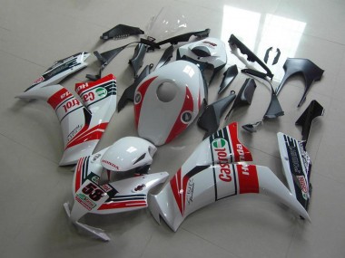 Best 2012-2016 Honda CBR1000RR Motorcycle Fairings - White Red Green Castrol UK