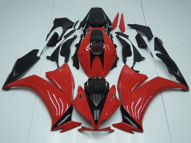 2012-2016 Honda CBR1000RR Motorcycle Fairings - Red Black with No Decals UK
