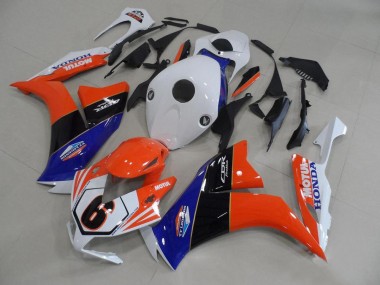 Best 2012-2016 Honda CBR1000RR Motorcycle Fairings - White Blue Orange Glossy Black TT Legends 6 UK