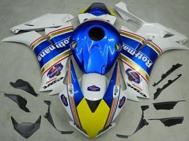 2012-2016 Honda CBR1000RR Motorcycle Fairings - White Blue Yellow Rothmans UK