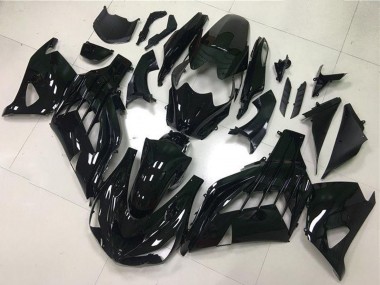 Best 2012-2024 Kawasaki ZX14R ZZR1400 Motorcycle Fairings - Glossy Black UK
