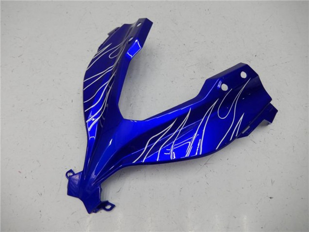 2013-2024 Kawasaki Ninja 300 EX300R Motorcycle Fairings - Blue Black White Flame UK