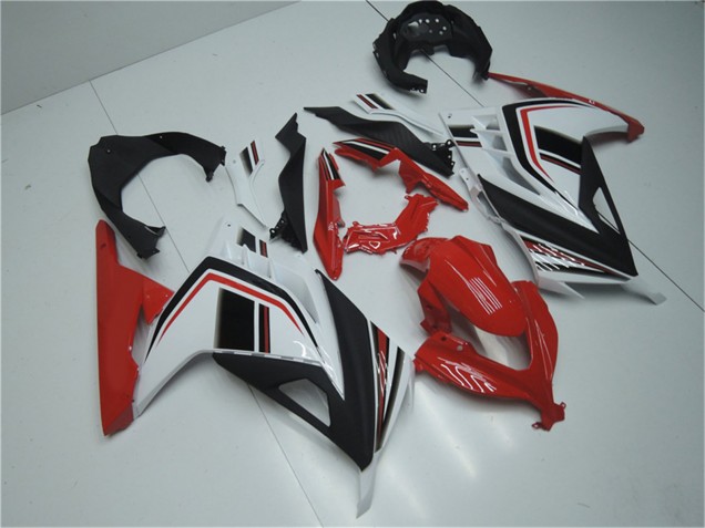 2013-2024 Kawasaki Ninja 300 EX300R Motorcycle Fairings - White Red Black UK